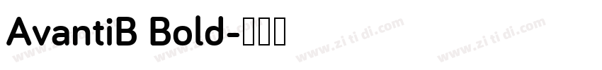 AvantiB Bold字体转换
